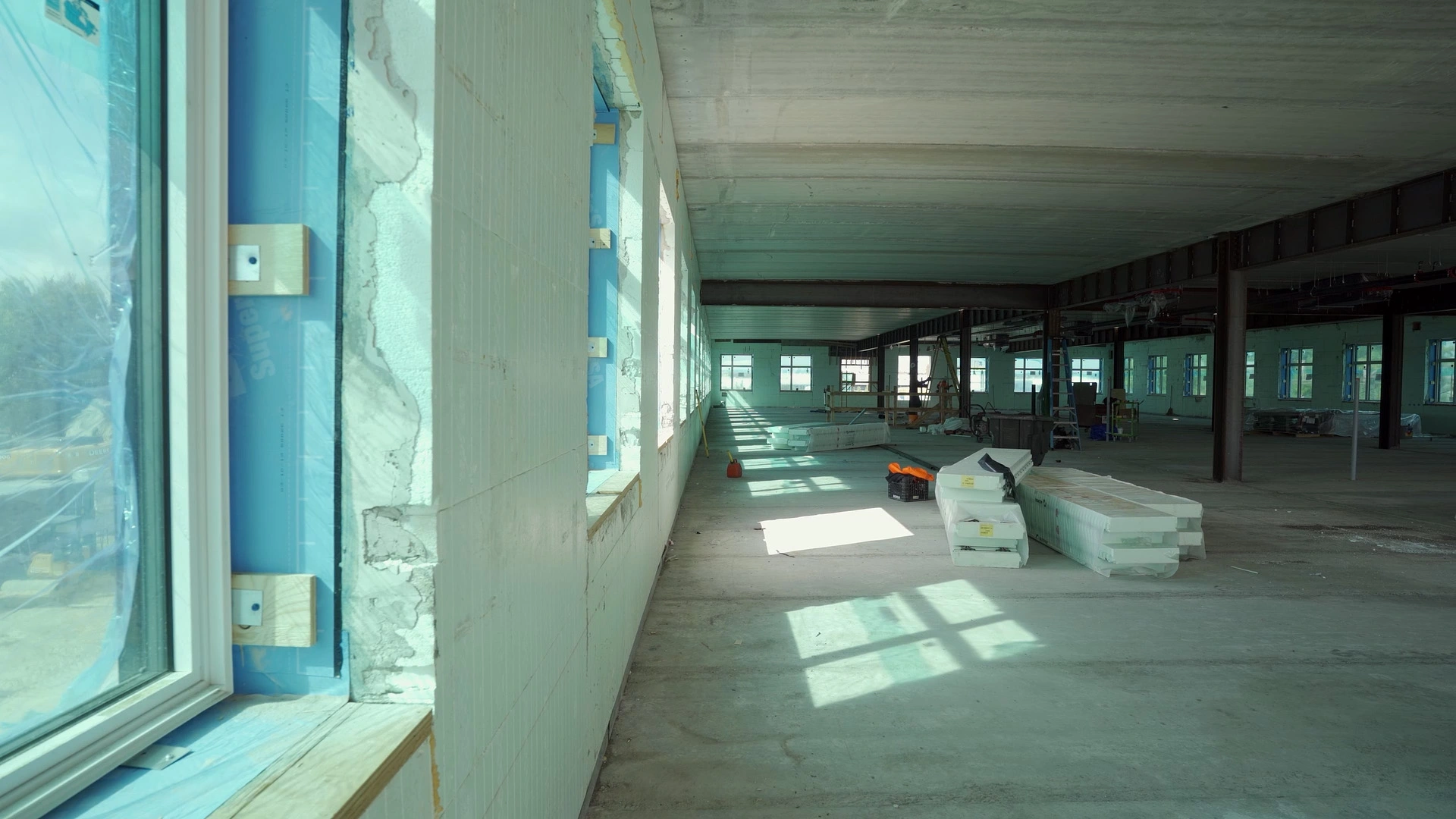 icf wall of commercial building