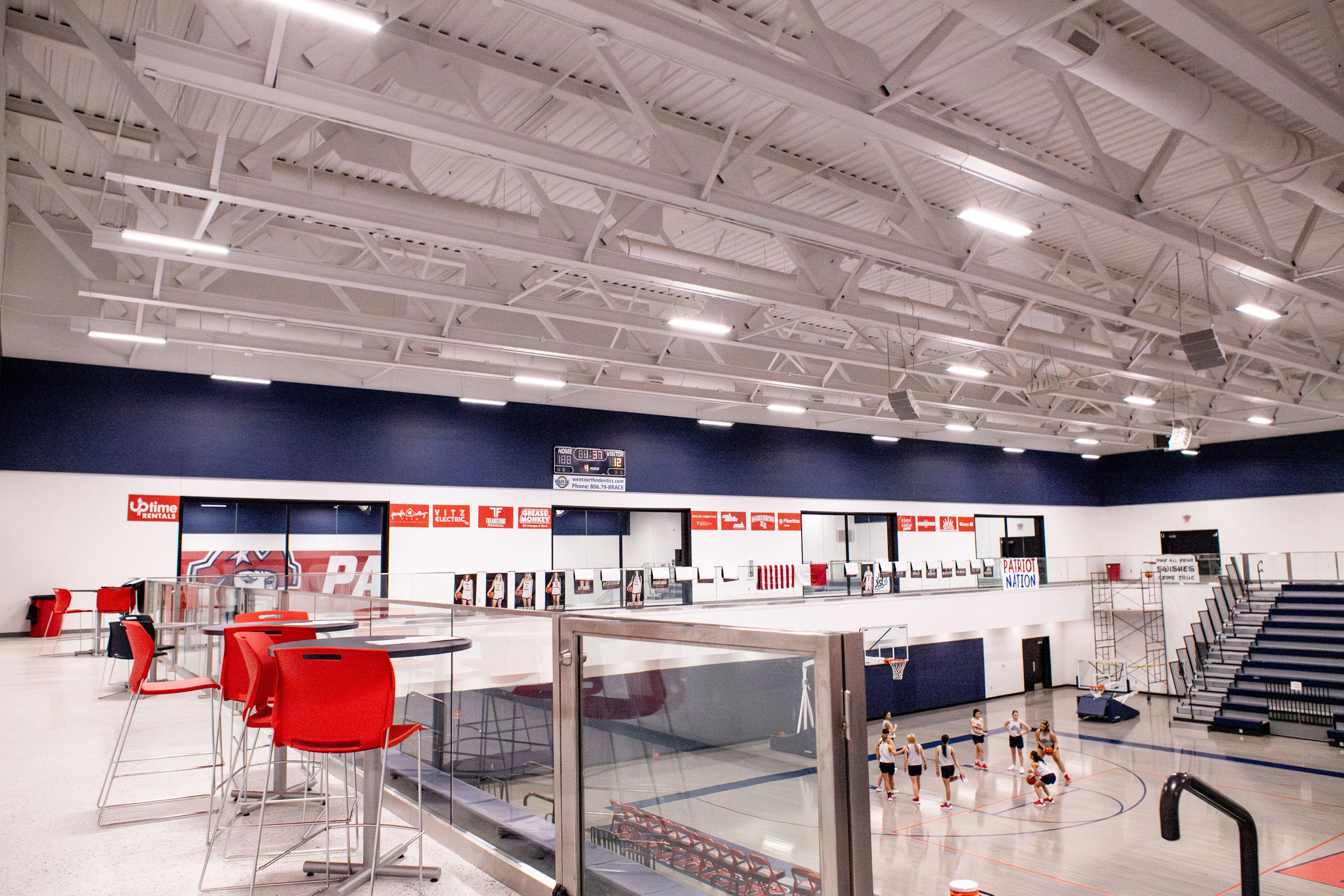 School gym and storm shelter