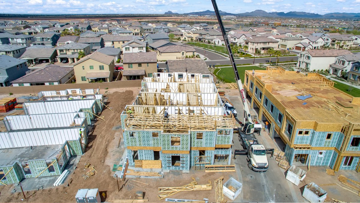 building with insulated concrete panels