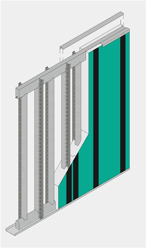 insulated concrete panel render